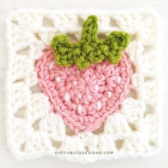 Strawberry Sunburst Square